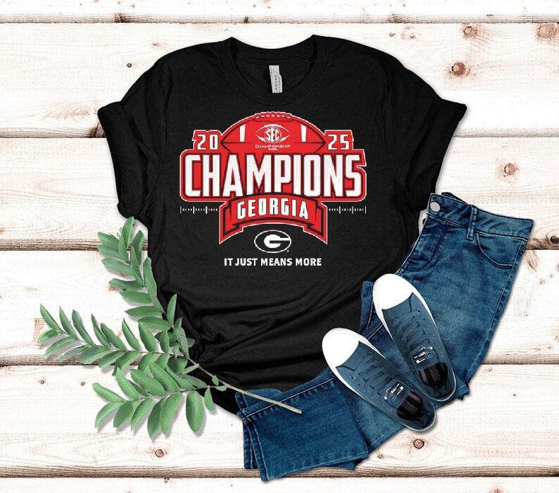 Georgia Bulldogs Sec Football Champions 2025 It Just Means More Shirt 4 Georgia Bulldogs Sec Football Champions It Just Means More Tshirt