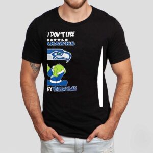 Grinch Ass Seattle Seahawks If You Don’t Like Merry Kissmyass Christmas Shirt