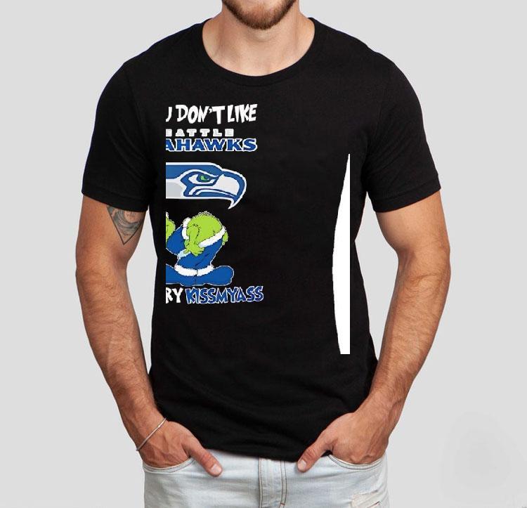 Grinch Ass Seattle Seahawks If You Don't Like Merry Kissmyass Christmas Shirt 4 Grinch Ass Seattle Seahawks If You Don T Like Merry Kissmyass Christmas Tshirt