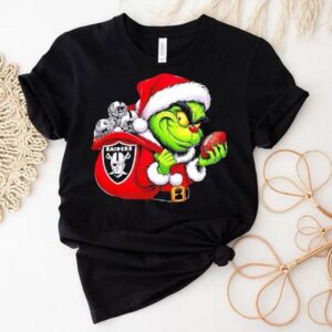 Grinch Holding Las Vegas Raiders Grinchmas Shirt Grinch Holding Las Vegas Raiders Grinchmas Shirt