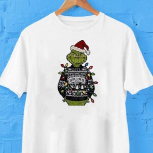 Grinch San Antonio Spurs Nba Basketball Christmas 2025 Shirt