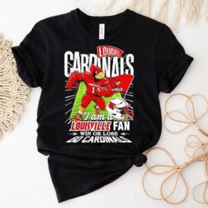 I Am A Louisville Fan Win Or Lose Go Cardinals Mascot Helmet Shirt I Am A Louisville Fan Win Or Lose Go Cardinals Mascot Helmet Shirt