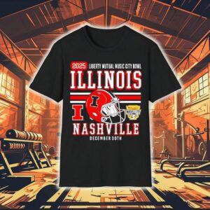 Illinois Football 2025 Liberty Mutual Music City Bowl Dec 30th Shirt