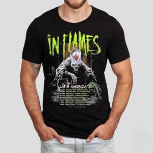 In Flames Band Latin America 2026 Event Tour Dates Shirt