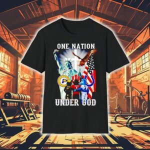 Indiana Hoosier Indiana Pacers Indianapolis Colts Mascot One Nation Under God Tshirt