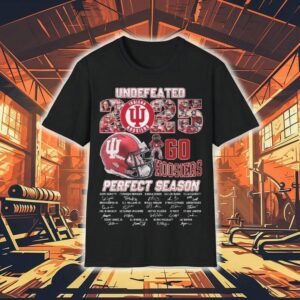Indiana Hoosiers Undefeated 2025 Perfect Season Go Hoosiers Signatures Shirt Indiana Hoosiers Undefeated 2025 Perfect Season Go Hoosiers Signatures Shirt