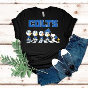 Indianapolis Colts X Peanuts Snoopy Abbey Road Shirt Indianapolis Colts X Peanuts Snoopy Abbey Road Shirt