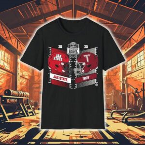 Jacksonville State Gamecocks Vs Troy Trojans Football Is4s Salute To Veterans Bowl 2025 Shirt