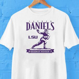 Jayden Daniels Heisman Winner Lsu Tigers Football Shirt