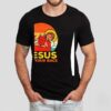 Jesus Strangling Devil Satan Has Your Back Retro Shirt