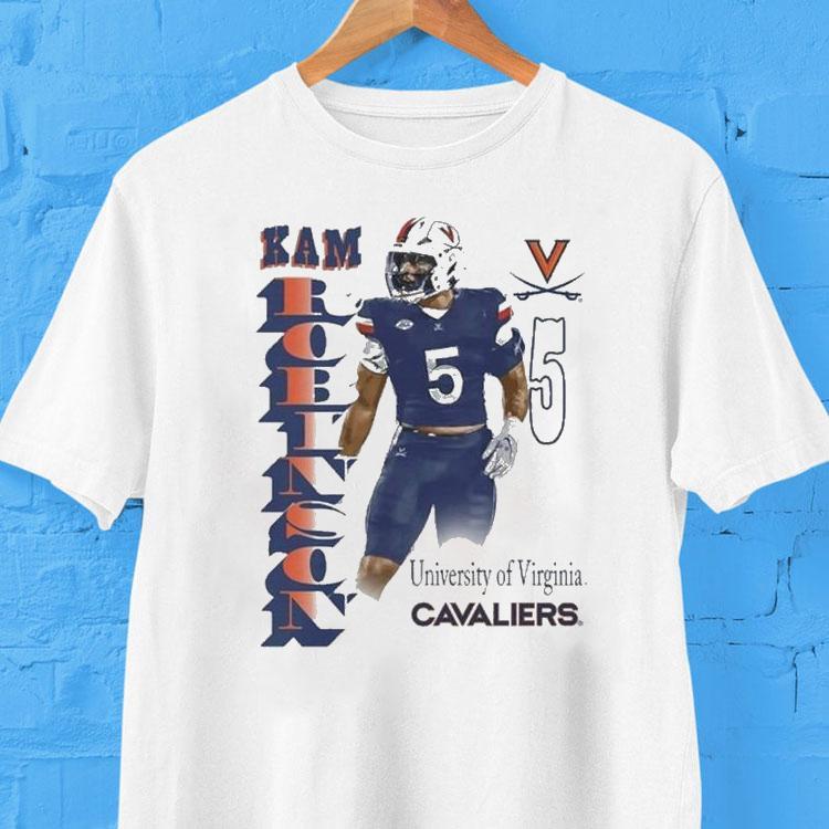 Kam Robinson Portrait Virginia Cavaliers Shirt 2 Kam Robinson Portrait Virginia Cavaliers Tshirt