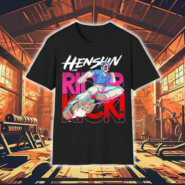 Kamen Rider Anime Rider Kick Shirt 4 Kamen Rider Anime Rider Kick Tshirt