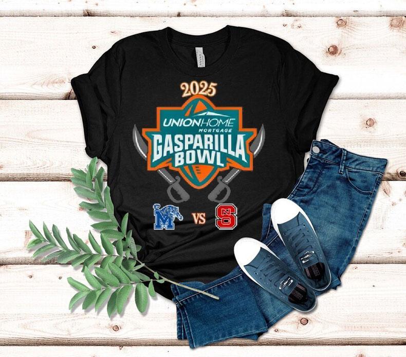 Memphis Tigers Vs North Carolina State Wolfpack 2025 Gasparilla Bowl Logo Shirt 4 Memphis Tigers Vs North Carolina State Wolfpack Gasparilla Bowl Logo Tshirt