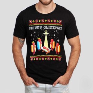 Merry Glizzmas Christmas Hotdog Shirt