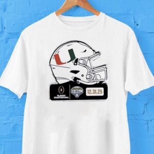 Miami Hurricanes Playoff Quarterfinal 2025 Cotton Bowl Helmet Shirt Miami Hurricanes Playoff Quarterfinal 2025 Cotton Bowl Helmet Shirt