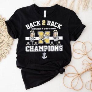 Midshipmen Back To Back Champions Commander In Chief’s Trophy Shirt