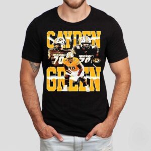 Mizzou Tigers Nil Cayden Green #70 Player Shirt