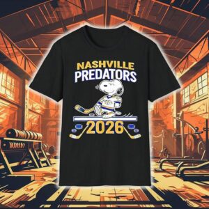 Nashville Predators Hockey Snoopy Peanuts 2026 Shirt