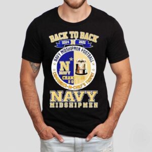 Navy Midshipmen Football Commander-in-chief’s Trophy Back To Back Shirt