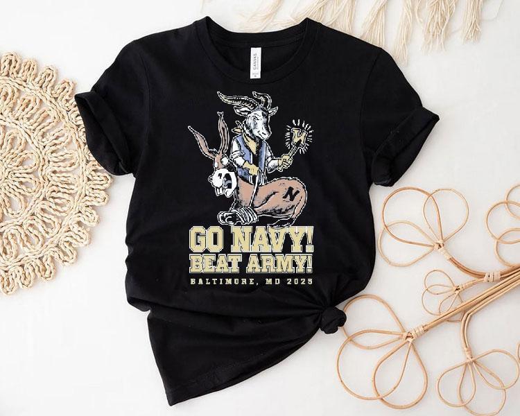 Navy Midshipmen Go Navy Beat Army Black Knights Baltimore Md 2025 Mascot Shirt 4 Navy Midshipmen Go Navy Beat Army Black Knights Baltimore Md Masco Tshirt