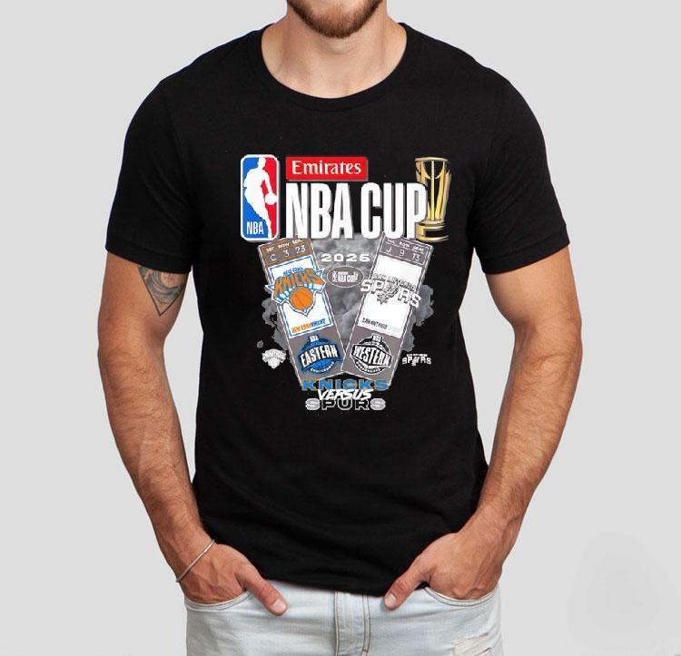 Nba Emirates Cup 2025 Finals Knicks Vs Spurs Shirt 4 Nba Emirates Cup Finals Knicks Vs Spurs Tshirt