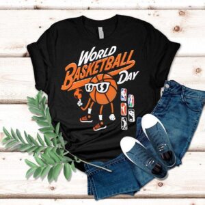Nba World Basketball Day Graphic Logo Shirt