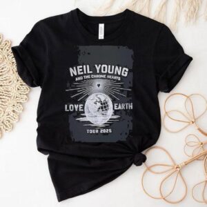 Neil Young And Chrome The Hearts Love Earth Tour 2025 Shirt Neil Young And Chrome The Hearts Love Earth Tour 2025 Shirt