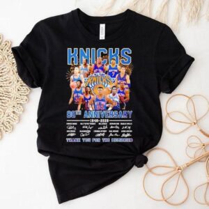 New York Knicks 80th Anniversary 1946 2026 Player Signatures Thank You Shirt New York Knicks 80th Anniversary 1946 2026 Player Signatures Thank You Shirt