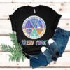 New York Mets New York Mets New York Knicks New York Giants New York Knicks And Rangers Mashup Logo Shirt