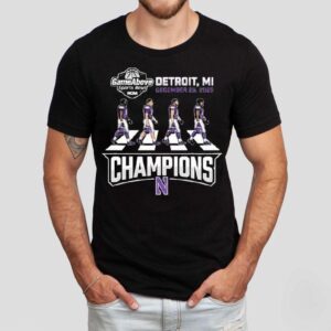 Northwestern Wildcats Gameabove Sports Bowl Champions Abbey Road Parody Ford Field Detroit Michigan December 26 2025 Shirt