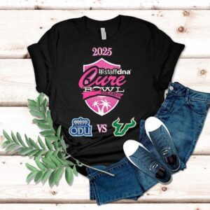 Old Dominion Vs South Florida Bulls Football Staffdna Cure Bowl Orlando 2025 Shirt