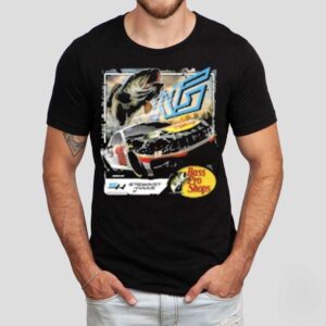 Original Noah Gragson 2024 Bass Pro Stewart-haas Racing 2-spot Shirt