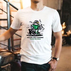 Philadelphia Eagles 2025 Nfc East Champions Mascot Middle Finger Shirt