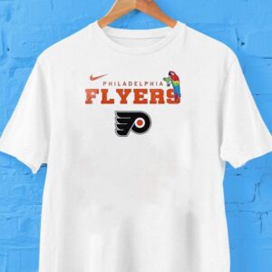 Philadelphia Flyers X Jimmy Buffett Parrot Mascot Shirt