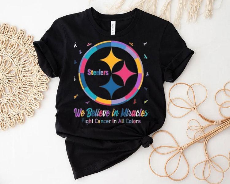 Pittsburgh Slers We Believe In Miracles Fight Cancer In All Colors Shirt 4 Pittsburgh Slers We Believe In Miracles Fight Cancer In All Colors Tshirt