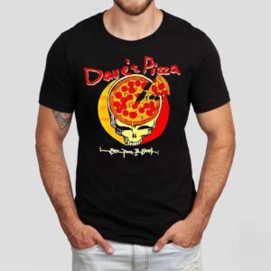 Pizza Skull Grateful Dead’s Vs Dave’s Pizza Logo Shirt