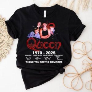 Queen 1970-2025 Signatures Thank You For The Memories Shirt