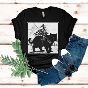 Renaissance Fair Knight Cat Rider Shirt
