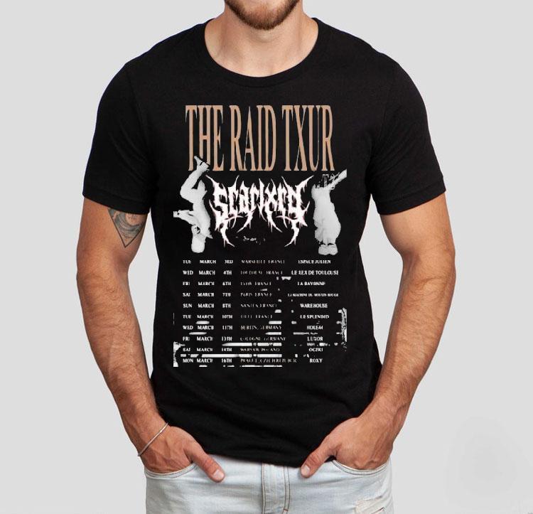 Scarlxrd The Raid Tour 2026 Shirt 4 Scarlxrd The Raid Tour Tshirt