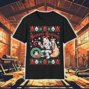 Seasons Beatings Krampus Ugly Christmas Shirt