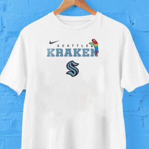 Seattle Kraken X Jimmy Buffett Parrot Mascot Shirt