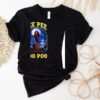 Skeleton Holding Pistol Pee Pee Poo Poo Funny Shirt