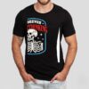 Skeleton Resting Chin On Forever Overthinking Vintage Shirt