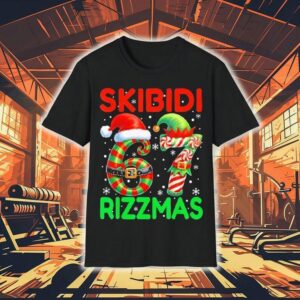 Skibidi 67 Rizzmas Funny Six Seven Meme Christmas Shirt