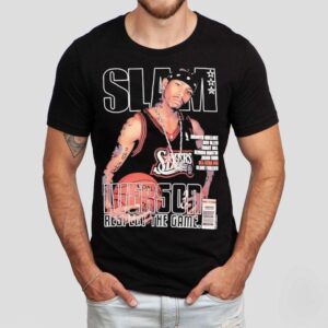 Slam Philadelphia 76ers Allen Iverson Respect The Game Shirt Slam Philadelphia 76ers Allen Iverson Respect The Game Shirt