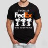 Snoopy I Work At Fedex No See No Hear No Speak Shirt