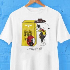 Snoopy The Peanuts Cowboy Natural American Spirit A Way Of Life Shirt