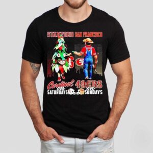 Stanford Cardinals On Saturdays San Francisco 49ers On Sundays Mascot Shirt