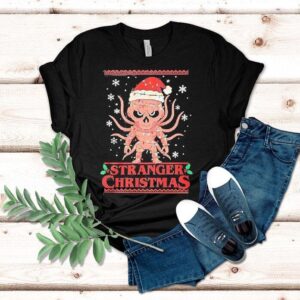 Stranger Christmas Demogorgon Ugly Christmas Lights Shirt