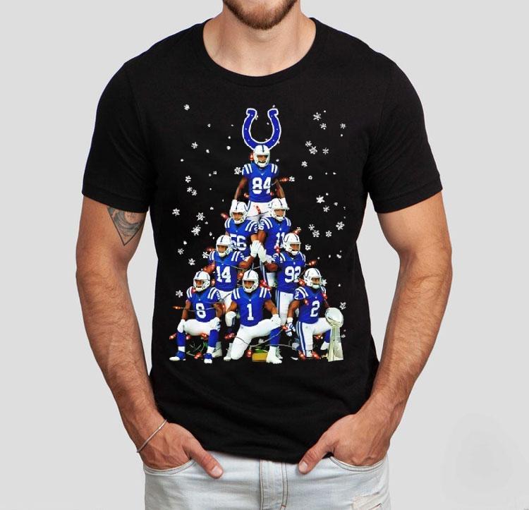 Super Bowl Trophy Indianapolis Colts With Christmas Tree Players Graphic Shirt 4 Super Bowl Trophy Indianapolis Colts With Christmas Tree Players Graphic Tshirt
